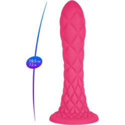 SILEXD - DILDO DE ENSUEÑO FANTASÍA LÍQUIDO DE SILICONA TERMOREACTIVA FUCSIA 18,5 CM