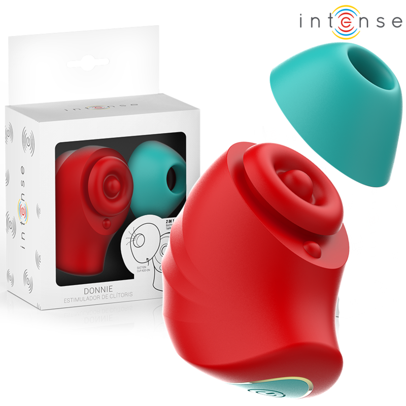 INTENSO - ESTIMULADOR CLITORAL DONNIE ROJO/VERDE