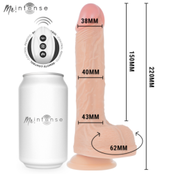 MR INTENSE - BROSNAN REALISTA MULTIFUNCIONAL CON VIBRACIÓN, CONTROL REMOTO DE ARRIBA Y ABAJO, 22 CM - O - 4 CM