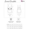 LIVCO CORSETTI FASHION - SENSUAL SNOWFLAKE LC 90603 CAMISETA NAVIDEÑA + TANGA + DIADEMA L/XL