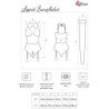 LIVCO CORSETTI FASHION - LIMPID SNOWFLAKES LC 90604 BODY + MEDIAS + DIADEMA NAVIDEÑA L/XL