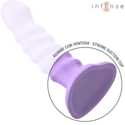 INTENSO - VIBRADOR BRENDA TALLA M DISEÑO ESPIRAL 10 VIBRACIONES MORADO CONTROL REMOTO