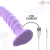 INTENSO - VIBRADOR BRENDA TALLA M DISEÑO ESPIRAL 10 VIBRACIONES MORADO CONTROL REMOTO