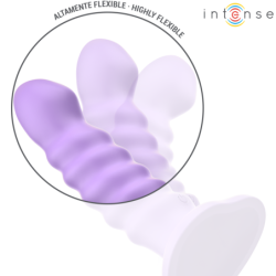 INTENSO - VIBRADOR BRENDA TALLA M DISEÑO ESPIRAL 10 VIBRACIONES MORADO CONTROL REMOTO