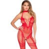 LEG AVENUE - 89336 BODY SIN ENTREPIERNA ROJO - TALLA ÚNICA