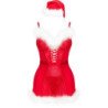 LIVCO CORSETTI FASHION - AGETHE LC 90607 CAMISETA + TANGA + SOMBRERO DE NAVIDAD L/XL
