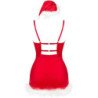 LIVCO CORSETTI FASHION - AGETHE LC 90607 CAMISETA + TANGA + SOMBRERO DE NAVIDAD L/XL