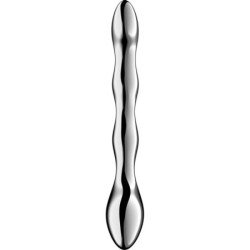 SATISFYER - COSMIC CREST 2 DILDO ACERO INOXIDABLE DOBLE USO