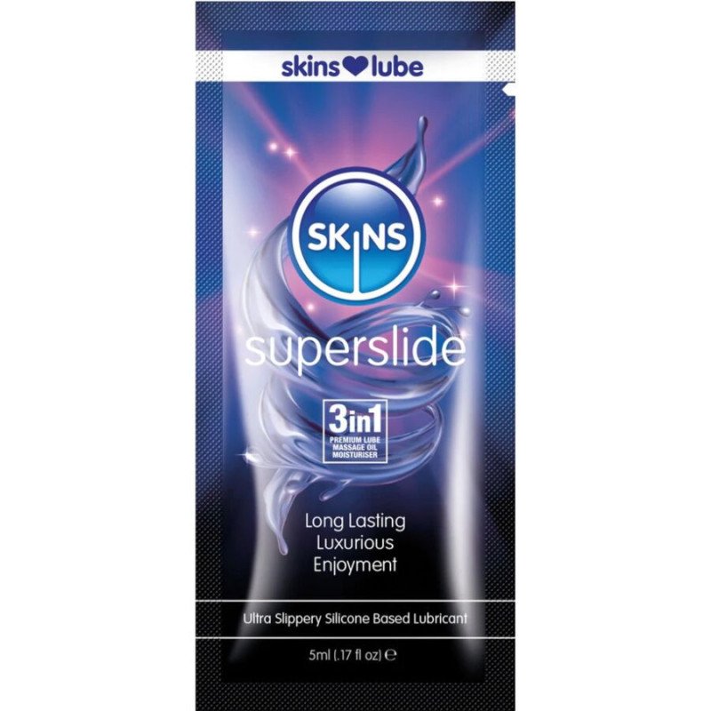 SKINS - SUPERSLIDE LUBRICANTE A BASE DE SILICONA DOSIS ÚNICA 5 ML