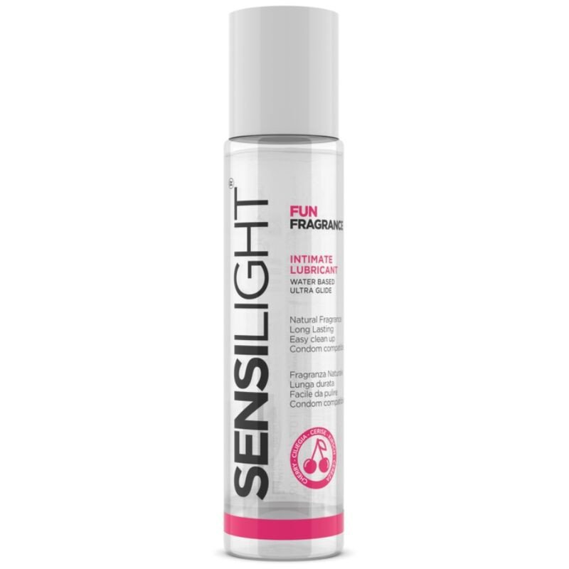 ÍNTIMA - LUBRICANTE SENSILIGHT A BASE DE AGUA, SABOR CEREZA, 60 ML