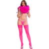 CHILIROSE – CR 4884 MEDIAS ALTAS DE ENCAJE FUCSIA TALLA S/L