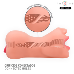 INTENSE DEEP TOUCH - RILEY MASTURBADOR DOBLE BOCA & VAGINA