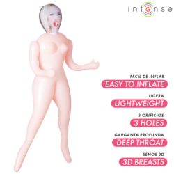 MUÑECAS INTENSAS - MUÑECA INFLABLE INGRID CON TRES ORIFICIOS