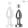 INTENSE - PLUG ANAL TALLA S DE METAL VIBRADOR CON LUCES LED MULTICOLOR Y CONTROL REMOTO