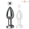 INTENSE - PLUG ANAL TALLA M DE METAL VIBRADOR CON LUCES LED MULTICOLOR Y CONTROL REMOTO