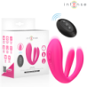 INTENSO - JULIA VIBRADOR DOBLE CON PINZA Y ESTIMULADOR, CONTROL REMOTO