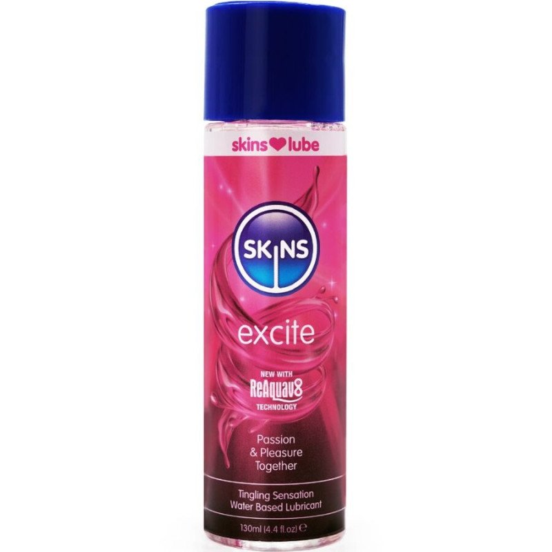 SKINS - EXCITE LUBRICANTE A BASE DE AGUA 130 ML