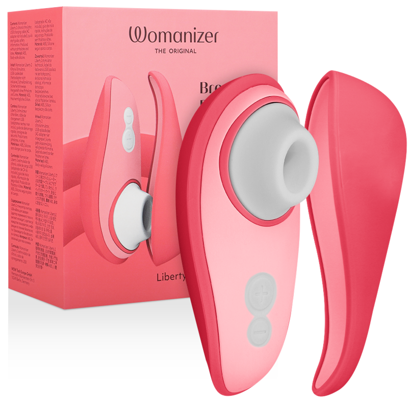 WOMANIZER - LIBERTY 2 ESTIMULADOR & SUCCIONADOR CLÍTORIS ROSA