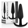 BLACK&SILVER - TAPÓN ANAL DE SILICONA KAEL CON MANGO MEDIANO