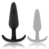 BLACK&SILVER - TAPÓN ANAL DE SILICONA KAEL CON MANGO MEDIANO