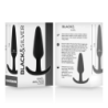 BLACK&SILVER - TAPÓN ANAL DE SILICONA KAEL CON MANGO MEDIANO