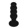 NEGRO Y PLATA - TAPÓN ANAL DE SILICONA PREMIUM SCOTT NEGRO