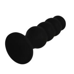 NEGRO Y PLATA - TAPÓN ANAL DE SILICONA PREMIUM SCOTT NEGRO