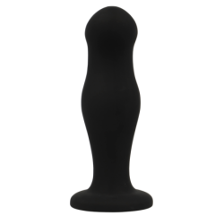BLACK&SILVER - Tapón anal de silicona premium Sean Tap de silicona negra