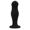 BLACK&SILVER - Tapón anal de silicona premium Sean Tap de silicona negra
