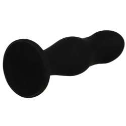 BLACK&SILVER - Tapón anal de silicona premium Sean Tap de silicona negra