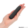 NEGRO Y PLATA - GERI VIBRADOR RECARGABLE POR USB, 8 VIBRACIONES, NEGRO, 10 X 2,2 CM