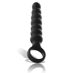 BLACK&SILVER - BOB POTENTE VIBRADOR DILATADOR ANAL SILICONA