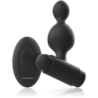 BLACK&SILVER - TUCKER TAPÓN ANAL PEQUEÑO DE SILICONA CON CONTROL REMOTO