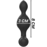 BLACK&SILVER - TUCKER TAPÓN ANAL PEQUEÑO DE SILICONA CON CONTROL REMOTO