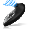 BLACK&SILVER - DRAKE DELUXE VIBRADOR DE SUCCIÓN RECARGABLE DE SILICONA NEGRO