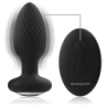 BLACK&SILVER - WELLS PLUG ROTADOR ANAL DE SILICONA CON CONTROL REMOTO