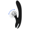 BLACK&SILVER - VIBRADOR CONEJO JOHNNY