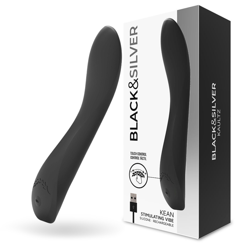 BLACK&SILVER - VIBRADOR KEAN CON CONTROL TÁCTIL