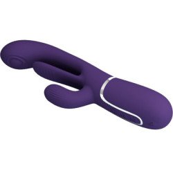 PRETTY LOVE - SHANIA VIBRADOR MULTIFUNCIÓN TRIPLE CONEJO MORADO