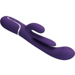 PRETTY LOVE - SHANIA VIBRADOR MULTIFUNCIÓN TRIPLE CONEJO MORADO
