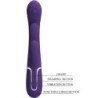 PRETTY LOVE - SHANIA VIBRADOR MULTIFUNCIÓN TRIPLE CONEJO MORADO