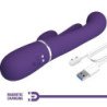 PRETTY LOVE - SHANIA VIBRADOR MULTIFUNCIÓN TRIPLE CONEJO MORADO