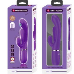 PRETTY LOVE - SHANIA VIBRADOR MULTIFUNCIÓN TRIPLE CONEJO MORADO