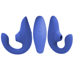 WOMANIZER - VIBRADOR ESTIMULADOR BLEND RABBIT AZUL VIBRANTE