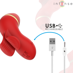 INTENSE - PATTY ESTIMULADOR CON 4 CABEZALES, SUCCIÓN, TAPPING, TICKLING Y LICKING