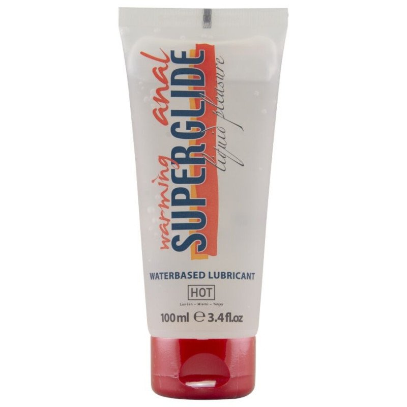 CALIENTE - LÍQUIDO CALENTADOR ANAL SUPERGLIDE PARA PLACER, LUBRICANTE A BASE DE AGUA 100 ML