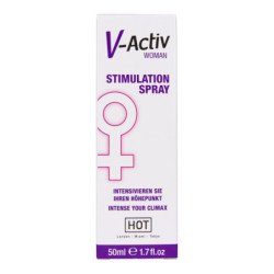 HOT - SPRAY ESTIMULANTE V-ACTIV PARA MUJER 50 ML