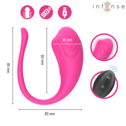 INTENSE - OLIVIA HUEVO VIBRADOR ROSA CONTROL REMOTO