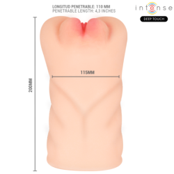 INTENSE DEEP TOUCH - KRISTA MASTURBADOR ANO Y VAGINA CON EFECTO SUCCIÓN, VIBRACIÓN Y VOZ 1.2 KG