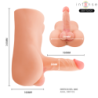 TOQUE PROFUNDO E INTENSO - TORSO DE DAMIEN CON DILDO REALISTA CON EMPUJE Y VIBRACIÓN, CONTROL REMOTO, 3,5 KG